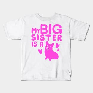 Big Sister Dog Kids T-Shirt